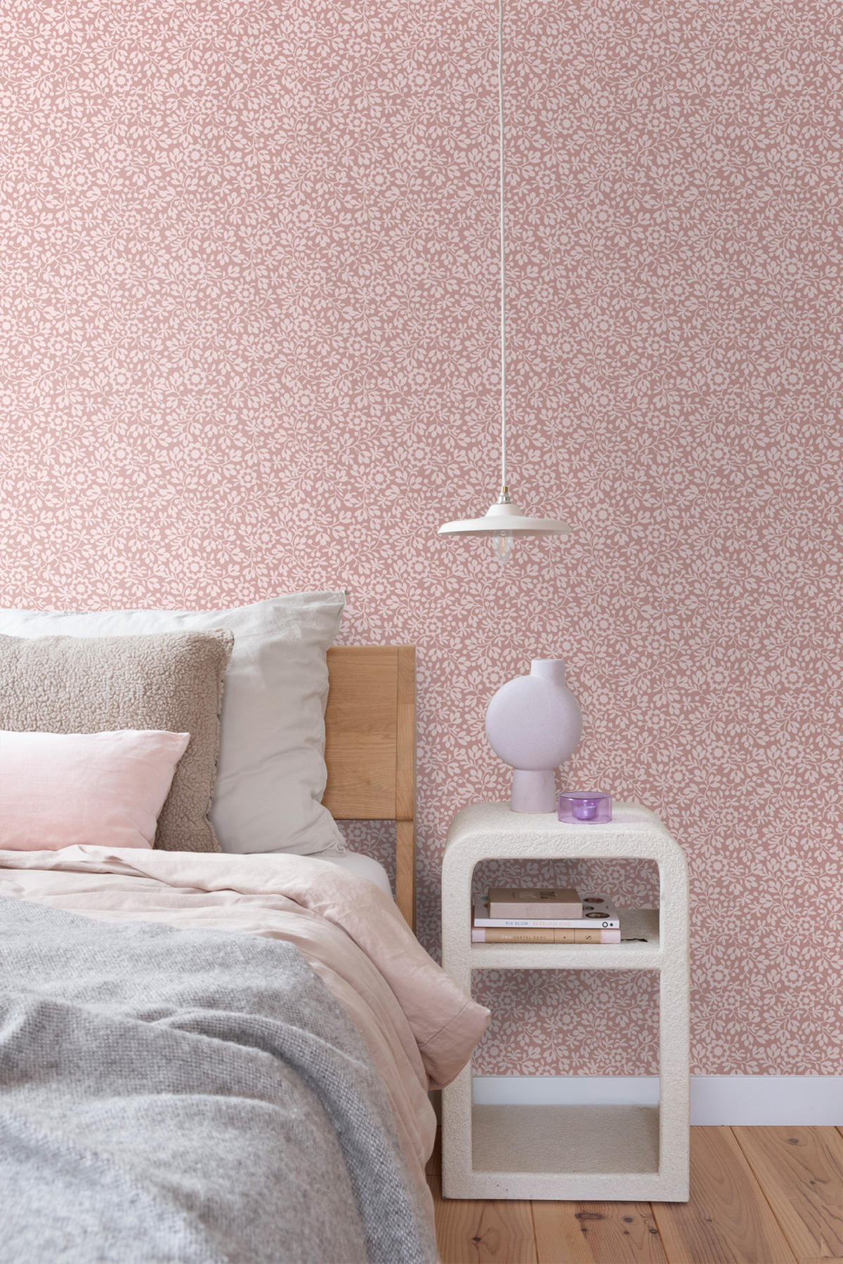 TAPETE Blumen 50 x 900 cm - Pink, Papier (50/900cm) - ESTAhome