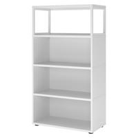 REGAL offen - 4 Ordnerhöhen 40/80/145,2 cm in Weiß - Weiß, Holzwerkstoff (80/145.2/40cm) - bümö