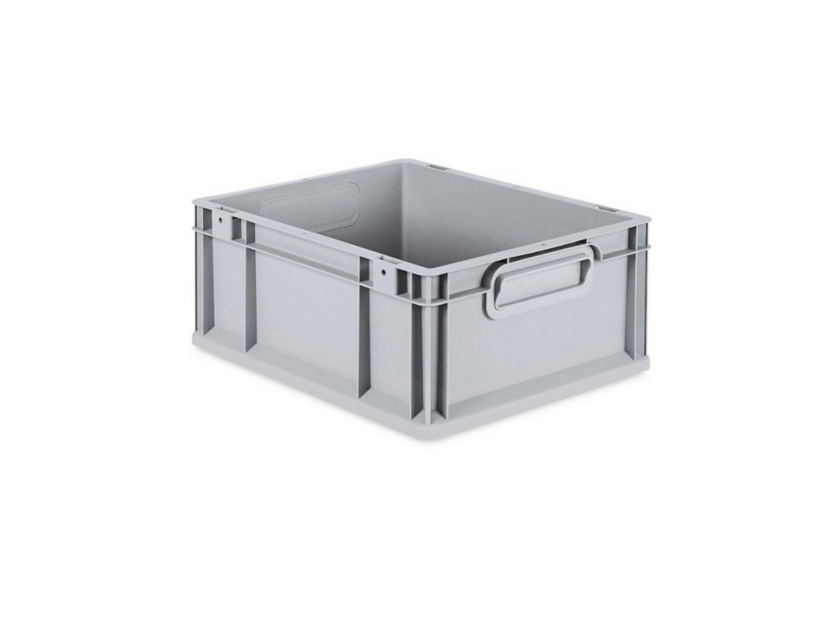 EUROBOX 5x Nextgen Economy Griffe Geschlossen 17x30x40cm 16 Liter - Grau, Kunststoff (30/17/40cm) - PROREGAL