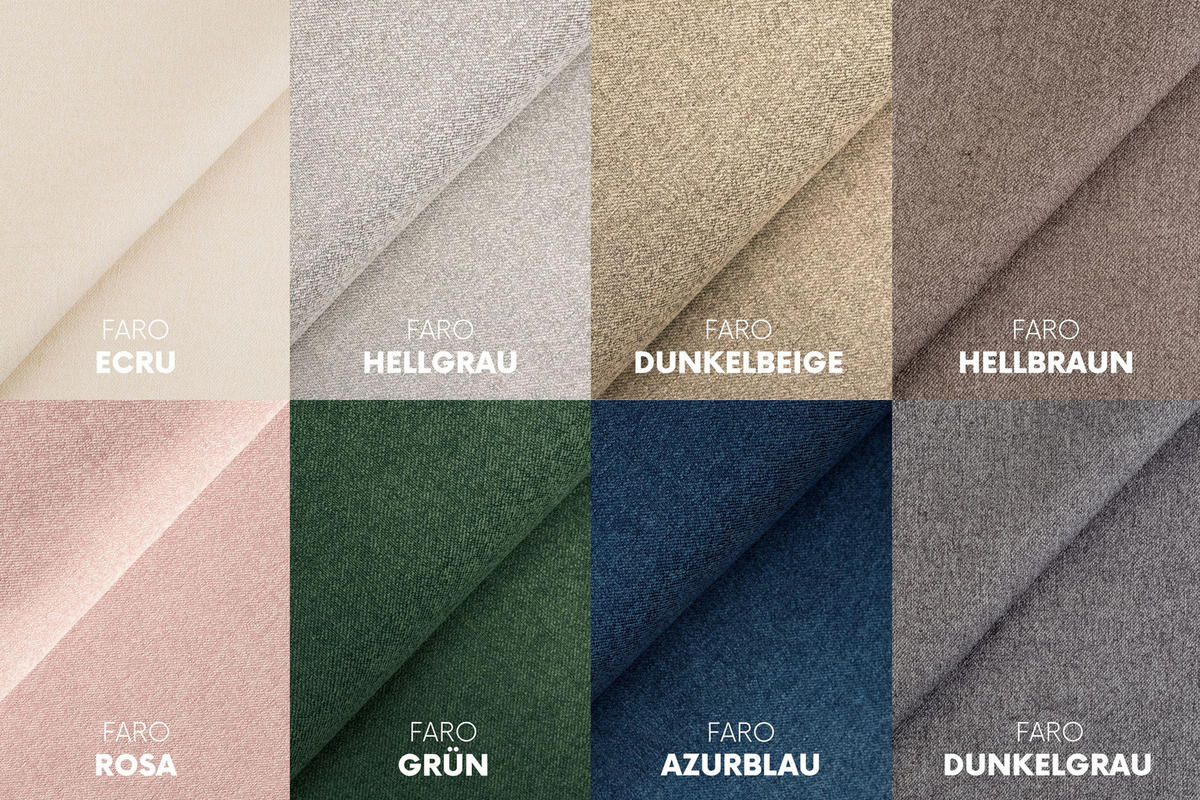 ECKSOFA Mit Schlaffunktion Und Bettzeugablage LUBEKA Stoff Faro Dunkelbeige Rechts - Cappuccino, Holz (224/147cm) - Kaiser Möbel
