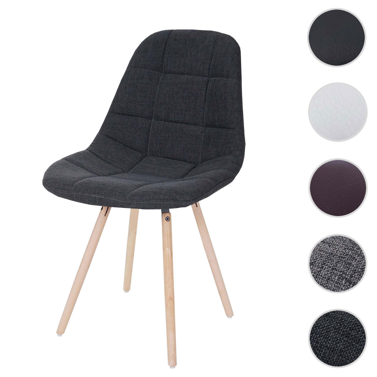 ESSZIMMERSTUHL Anthrazit - Anthrazit, Textil (47/82/53cm) - MCW