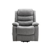 SESSEL mit gerader Rückenlehne - 1 Person - Stoff - Hellgrau - - Hellgrau, Textil (94/111/86cm) - Vente-Unique