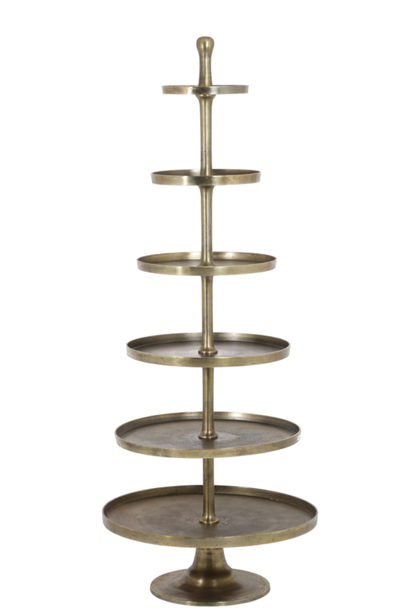 ETAGERE Hokksund Bronze Ø80/200 cm - Bronzefarben, Metall (80/200cm) - Light & Living