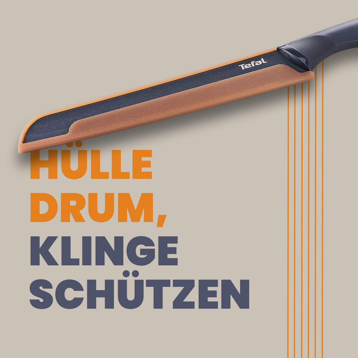 BROTMESSER Fresh Kitchen Brotmesser 20 cm, Klinge aus Edelstahl mit titanverstärkter Antihaftbeschichtung, inkl. Schutzhülle & spülmaschinenfest - Silberfarben, Kunststoff/Metall (34cm) - Bestlivings