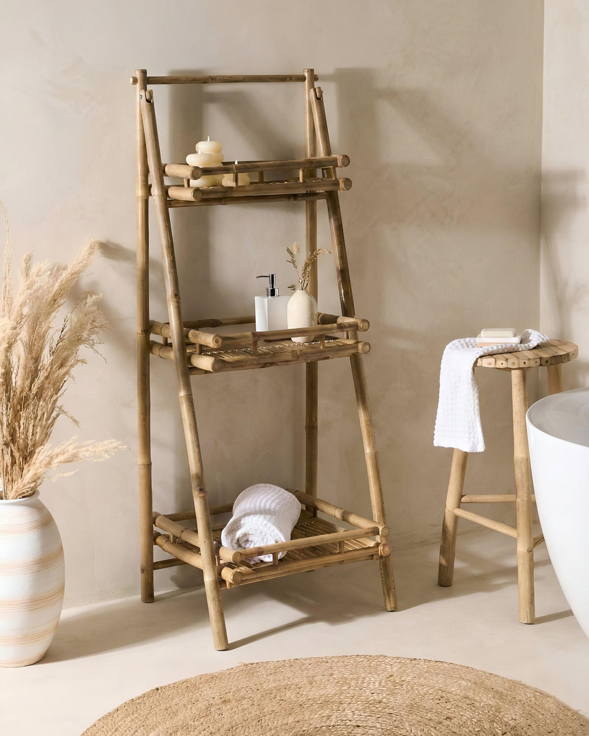 RAFT bambus culoare naturală Epuyen - culoare naturală, lemn (57/145/50cm) - Beliani