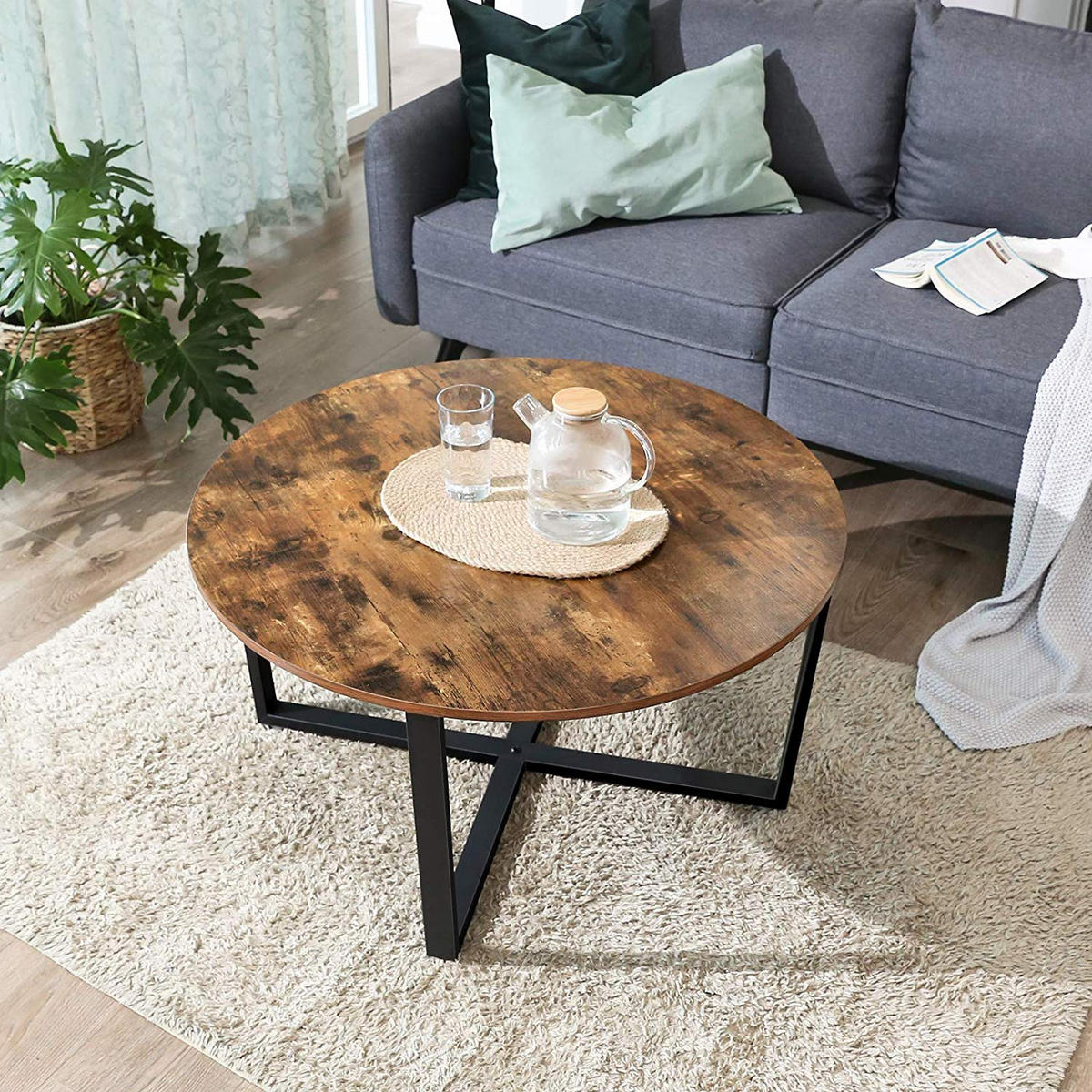 COUCHTISCH - Braun, Holzwerkstoff (88/88/47cm) - Hansiro