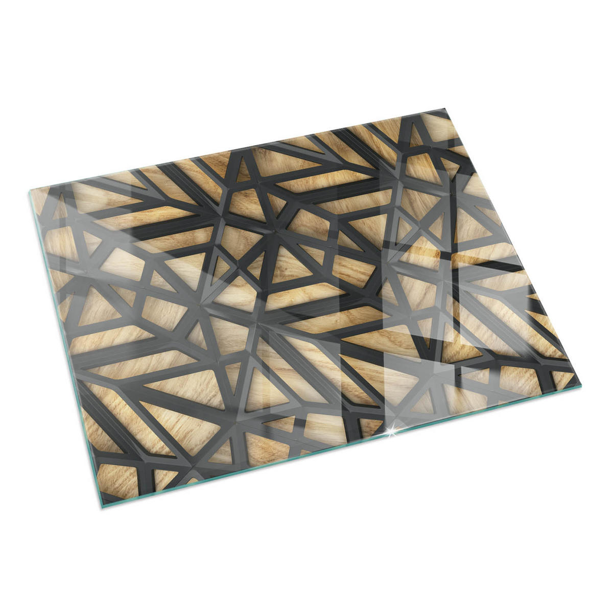 GLASPLATTE für Kamin 60x40 cm Braun - Braun, Glas (60/40/0.4cm) - ArtPrintCave