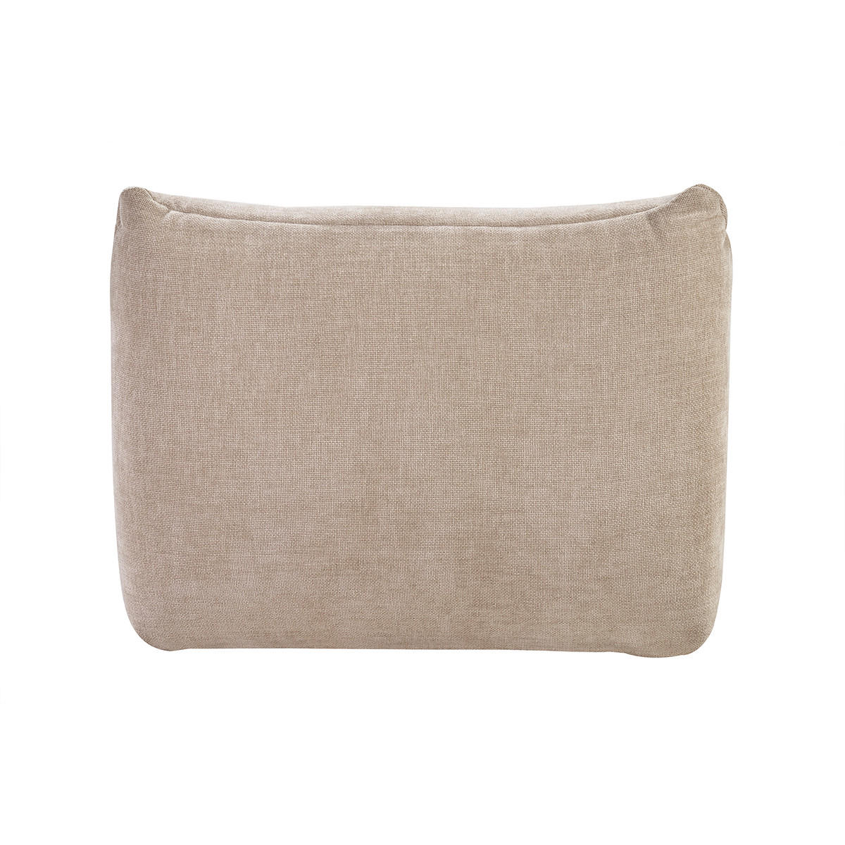 LOUNGE-SESSEL Stoff Samteffekt Taupe BUMPY - Taupe, Textil (102/66/87cm) - Miliboo