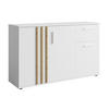 SIDEBOARD Turell 3D1SZ Weiß 120/73/35 cm – Kommode mit Schublade - Weiß, Holzwerkstoff/Kunststoff (120/73/35cm) - AX Living