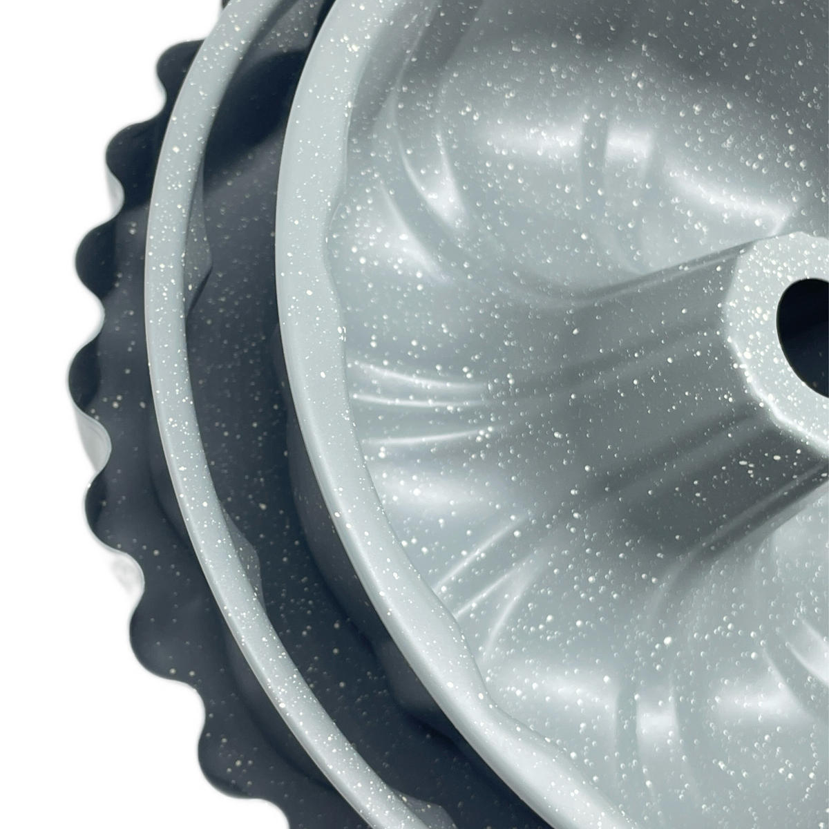 3-DIELNA sada foriem - sivá, kov - Relaxdays