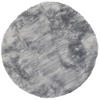 LUXUS SUPER SOFT FELLTEPPICH ASPEN RUND MELIERT - Grau, Textil (160/160cm) - Pergamon