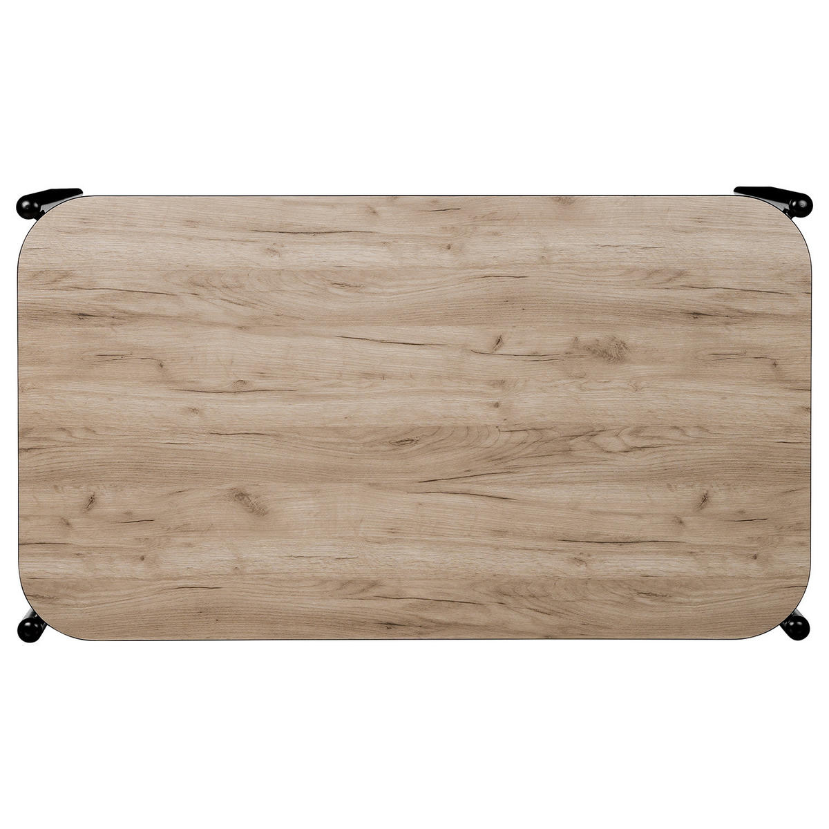 ESSTISCH - Wildeiche, Holzwerkstoff/Metall (90/160/75cm) - home24