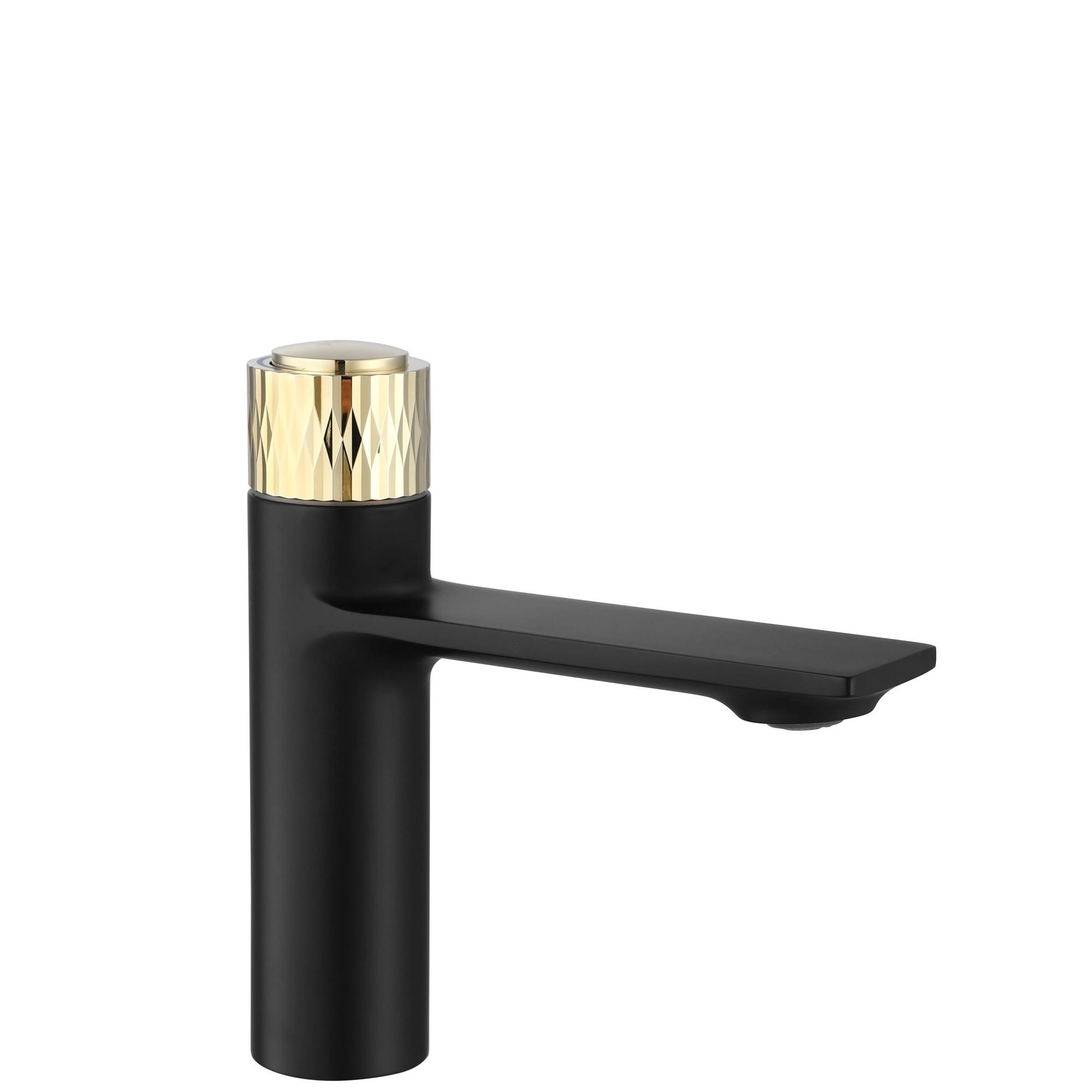 REA Waschbeckenarmatur Schwarz 4.2x15x15 cm