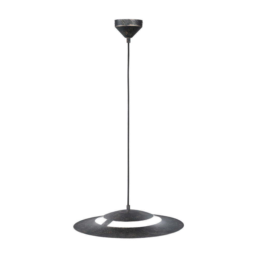 LED HÄNGELEUCHTE Rostoptik Braun - Braun, Glas (40/40/125cm)