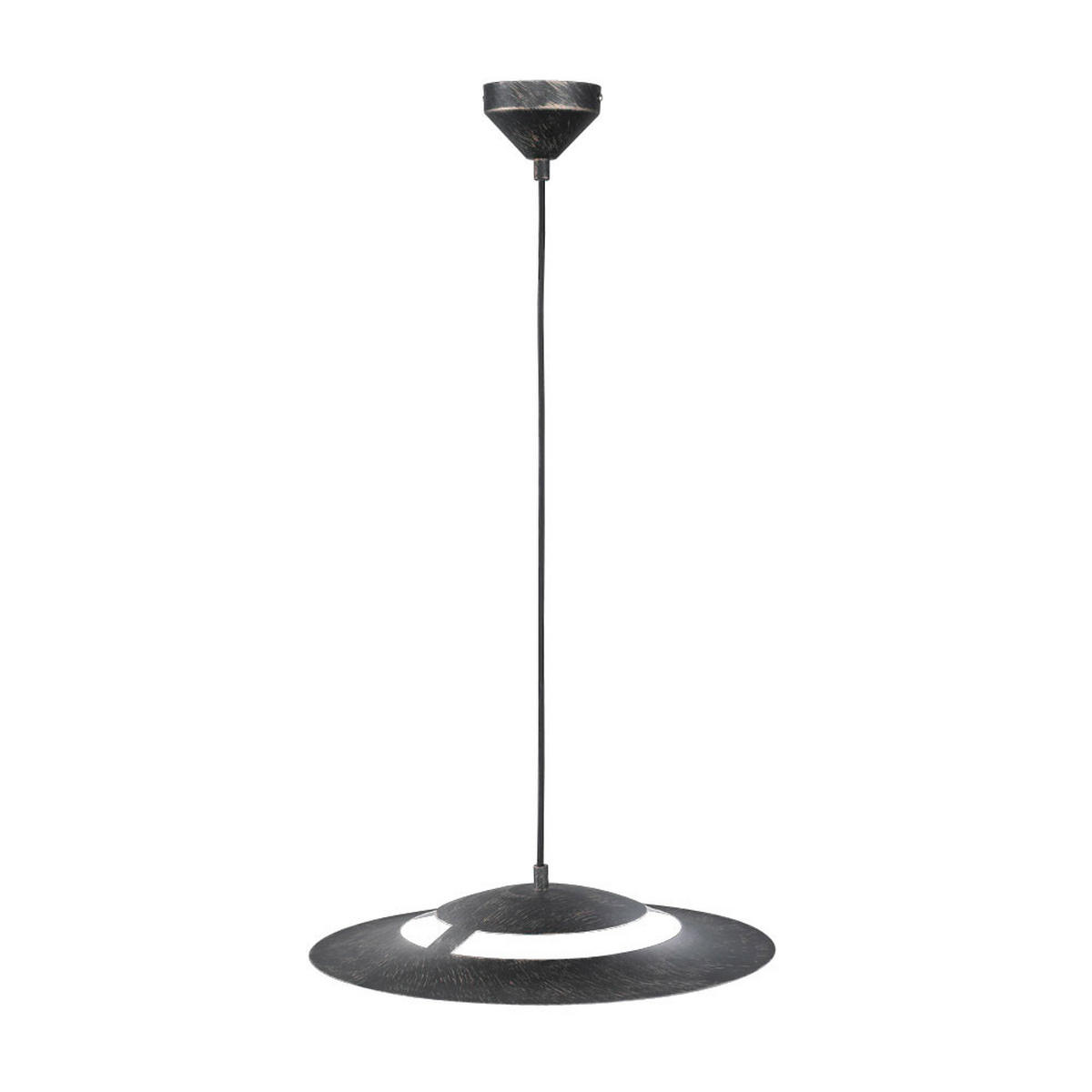 LED HÄNGELEUCHTE Rostoptik Braun - Braun, Glas (40/40/125cm)