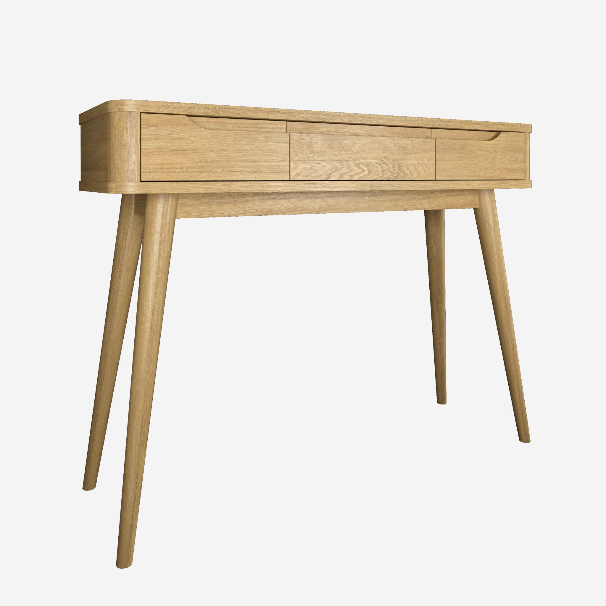 KONSOLE Nora, Natur Massiveiche - Beige, Holz (120/78/45cm) - WOODEK