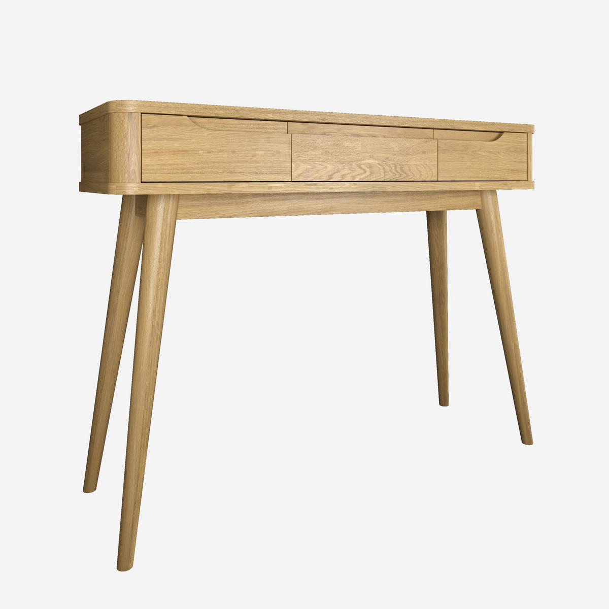 KONSOLE Nora, Natur Massiveiche - Beige, Holz (120/78/45cm) - WOODEK
