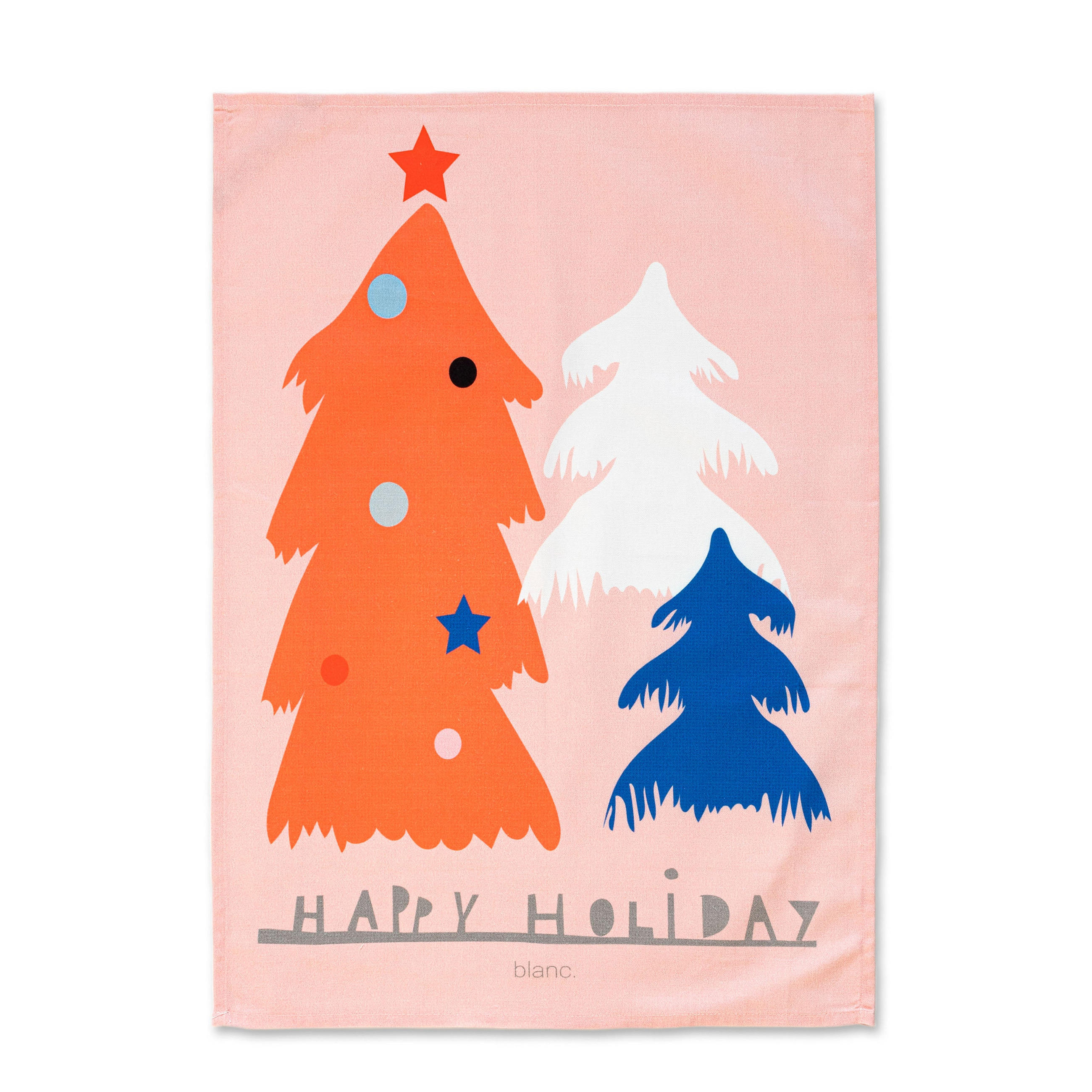 GESCHIRRTUCH (2 tlg) ho ho ho 70x50 cm mehrfarbig - Multicolor, Textil (70/50cm) - Happy Friday