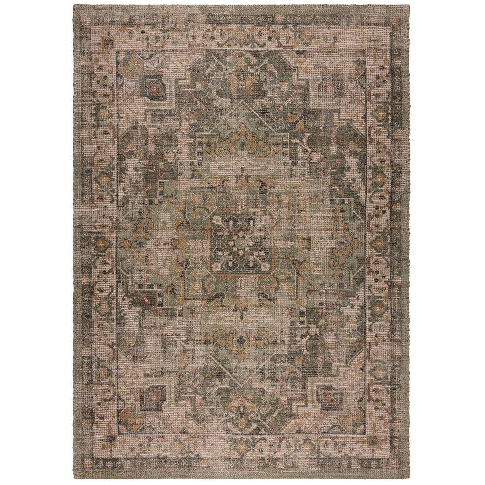 TEPPICH Jute Vintage-Design, robust DEEPE, Braun-Grün 200x290 cm - Braun, Textil (200/290cm) - KADIMA DESIGN