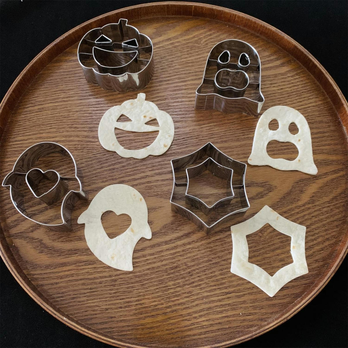 AUSSTECHER Set 4-teilig Halloween Edelstahl 2 cm tief - Multicolor, Metall (13.1/2.2/14.3cm)