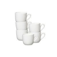 ESPRESSOTASSEN Saphir weiß 80 ml 6er Set - Weiß, Keramik (0.08L) - Ritzenhoff Breker