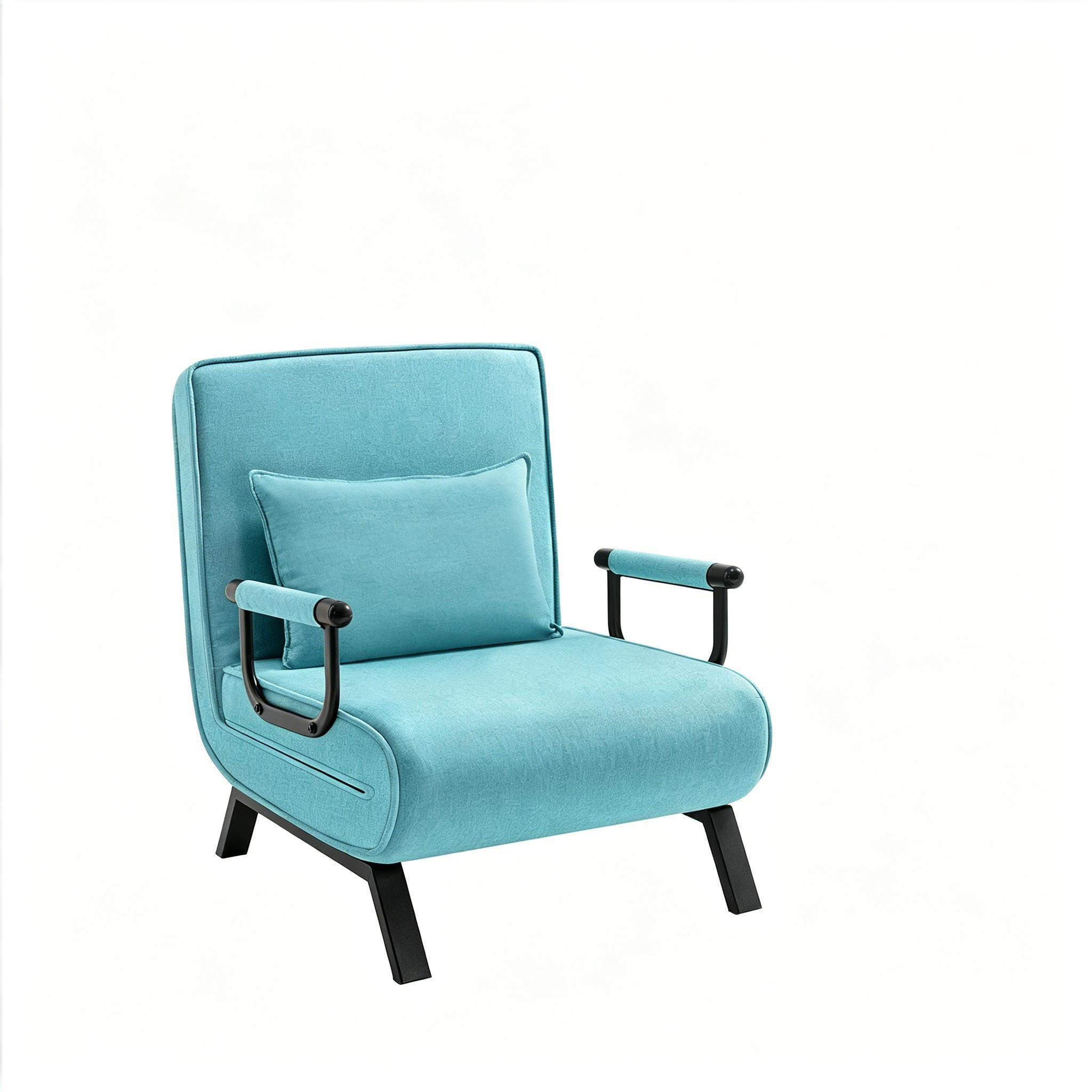ComfortXL Schlafsessel Blau 66.5x82x65 cm