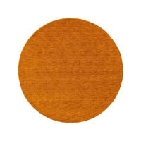 TEPPICH Runder Wolltepich Jamal Gelb - Gelb, Textil (120/1cm) - KUNSTLOFT