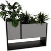 BLUMENKASTEN - Dunkelgrau, Holzwerkstoff (23/45/65cm) - RAUMHIRSCH FURNITURE