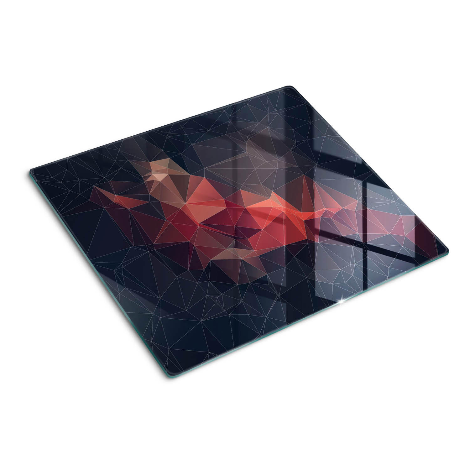 GLASPLATTE 60x52 cm Abstrakt - Pink, Glas (60/0.4/52cm) - TULUP