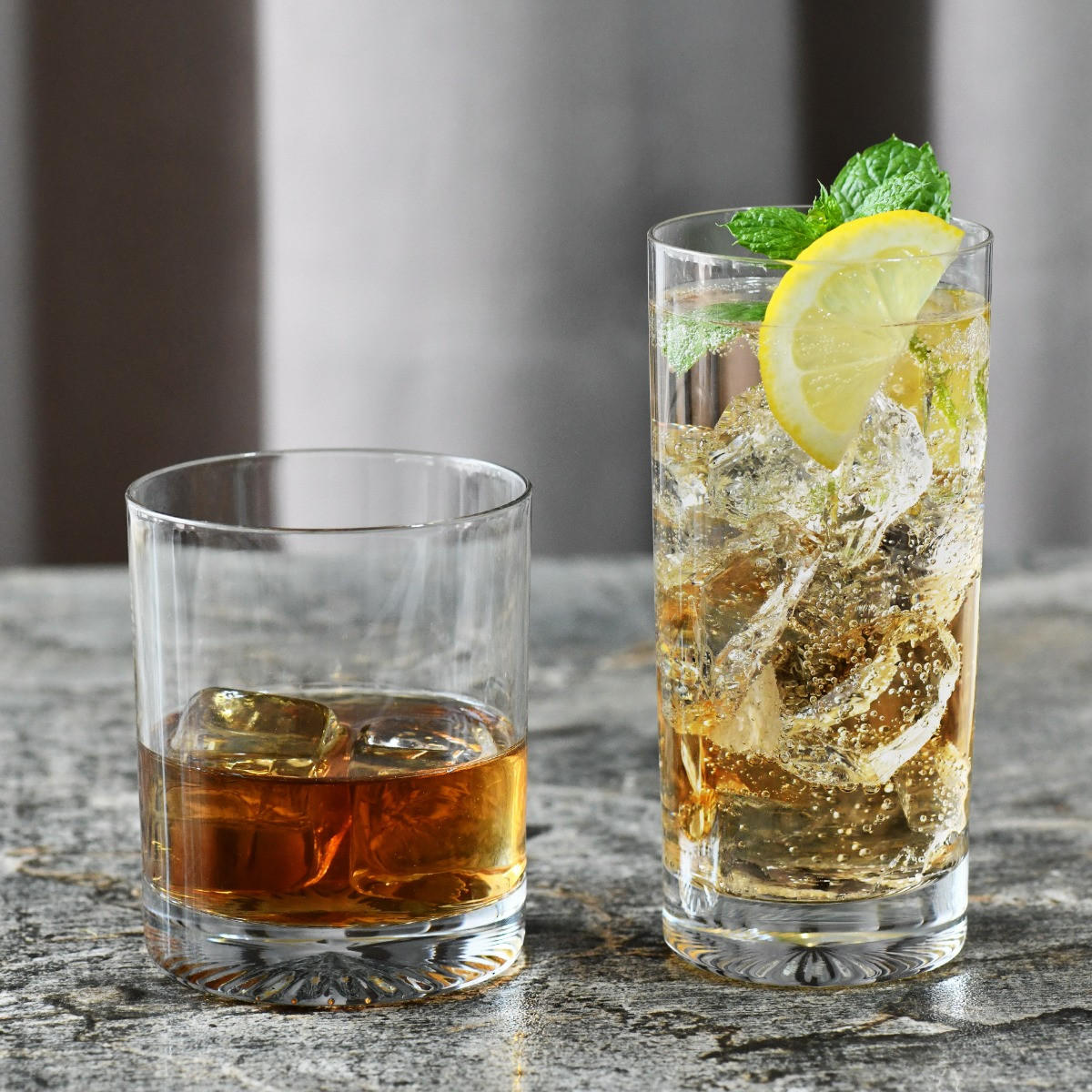 WHISKYGLÄSER MIXOLOGY MIT GEPRÄGTEM BODEN, 6ER-SET, 300 ML - Transparent, Glas (0.3L) - Krosno Glass