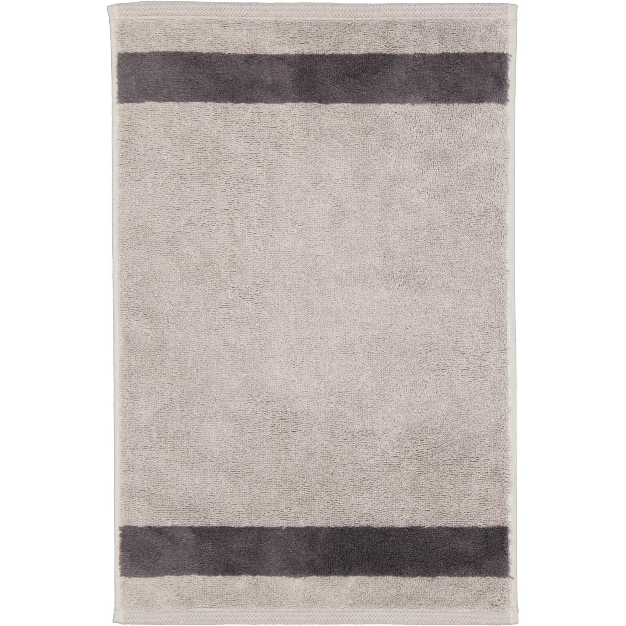 HANDTÜCHER LUXURY DOUBLE 2560 STONE - 77 - Grau, Textil (30/50cm) - Zöllner