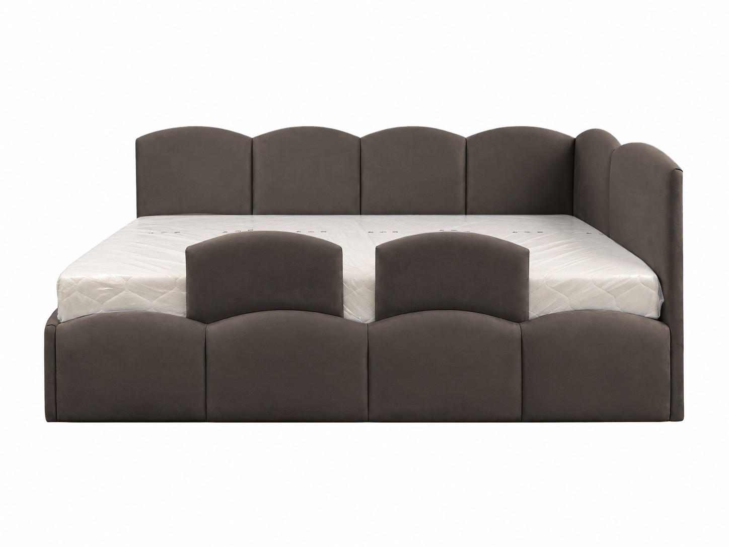 KS Home Concept Kinderbett Braun 90x200 cm