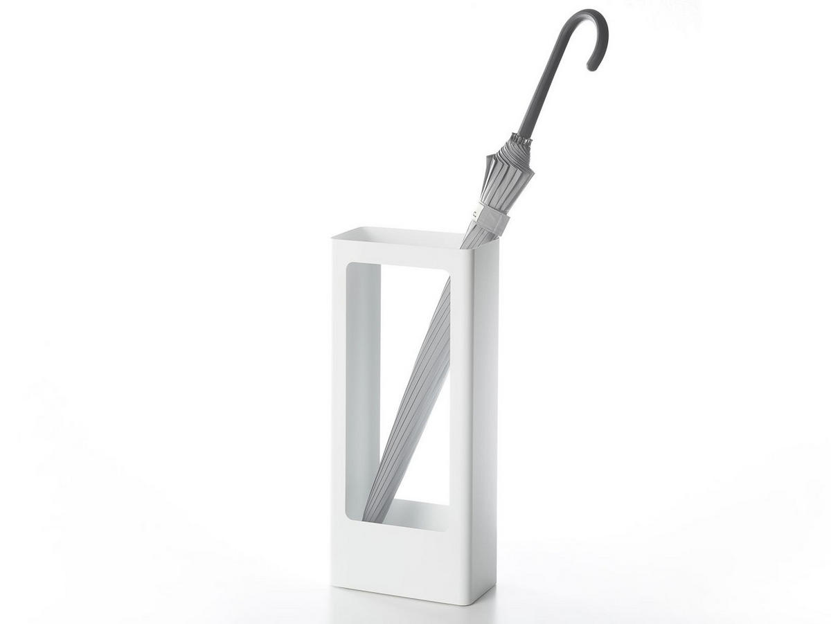 SCHIRMSTÄNDER Tower weiß12/22/50 cm - Weiß, Metall (22/44/12cm) - Yamazaki