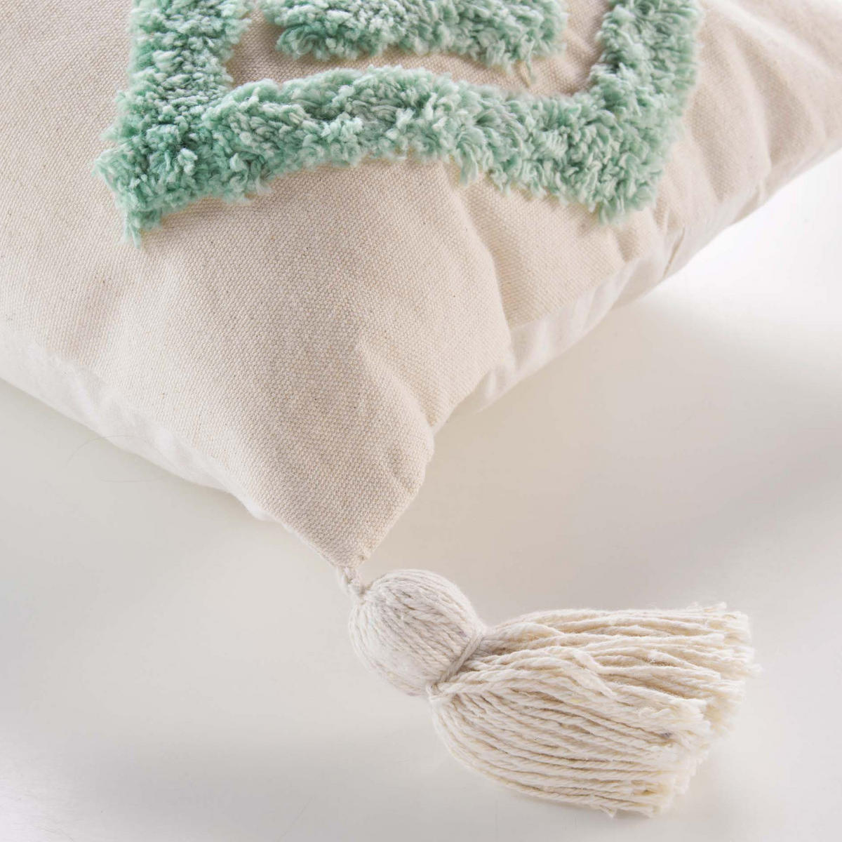 ZIERKISSEN Athena 30/50 cm - Grün, Naturmaterialien (30/50cm) - Douceur d´intérieur