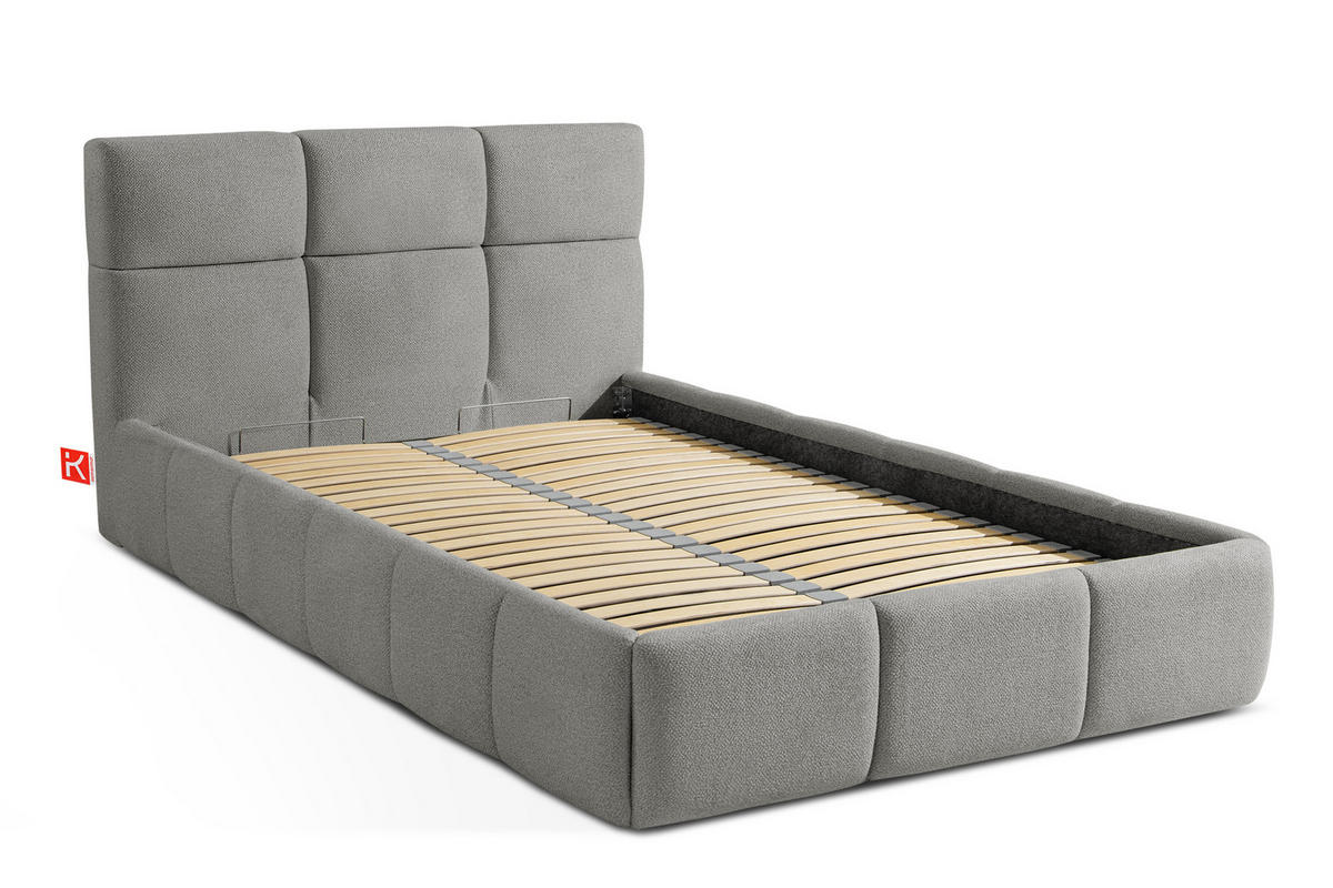 POLSTERBETT ALTOS Einzelbett, grau - Grau, Holz/Holzwerkstoff (120/200cm) - KONSIMO®