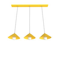 HÄNGELEUCHTE - Gelb, Metall (25/100/120cm) - Lumicom