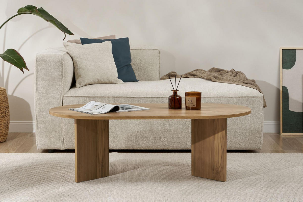 COUCHTISCH sable hellbraun - Braun, Holz (119/60/40cm) - Habitat Garten