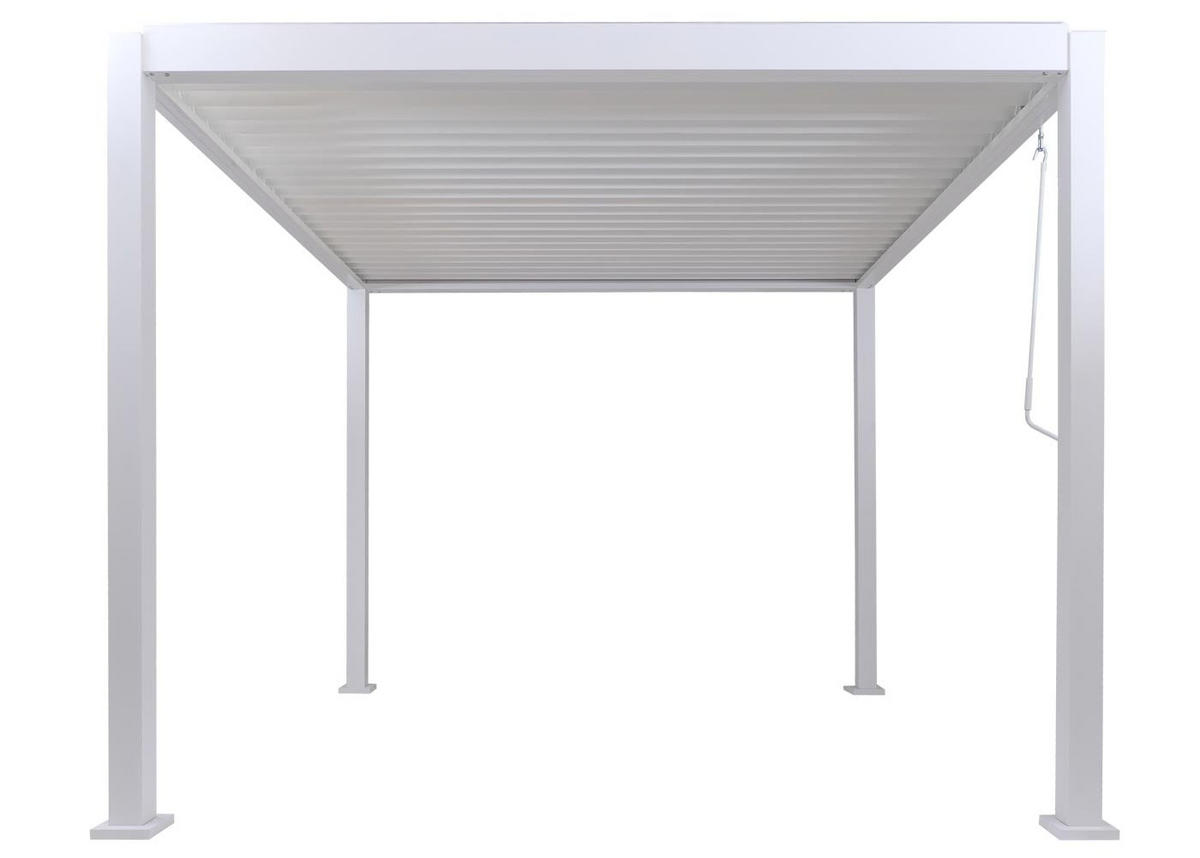 PERGOLA 235x300x300cm Weiß - Weiß, Metall (300/235/300cm) - BERLINLODGE