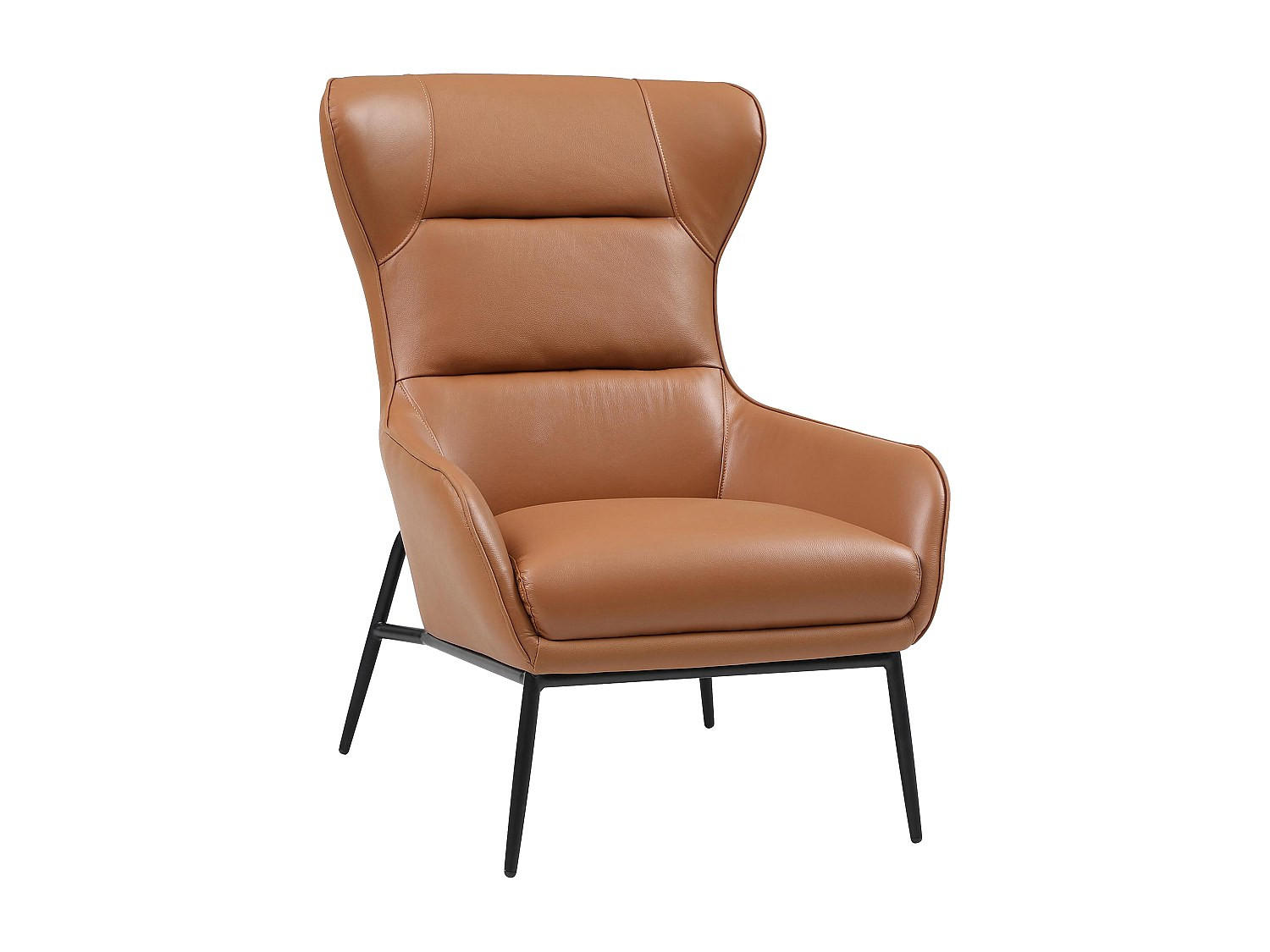 SESSEL aus camelfarbenem Büffelleder - DINNIA - Braun, Leder (69/95/95cm) - Vente-Unique