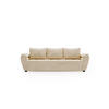 SOFA ZEUS mit Schlaffunktion MONOLITH 02 mit Stauraum - Beige, Textil (80/78/240cm) - Bedante