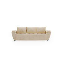 SOFA ZEUS mit Schlaffunktion MONOLITH 02 mit Stauraum - Beige, Textil (80/78/240cm) - Bedante