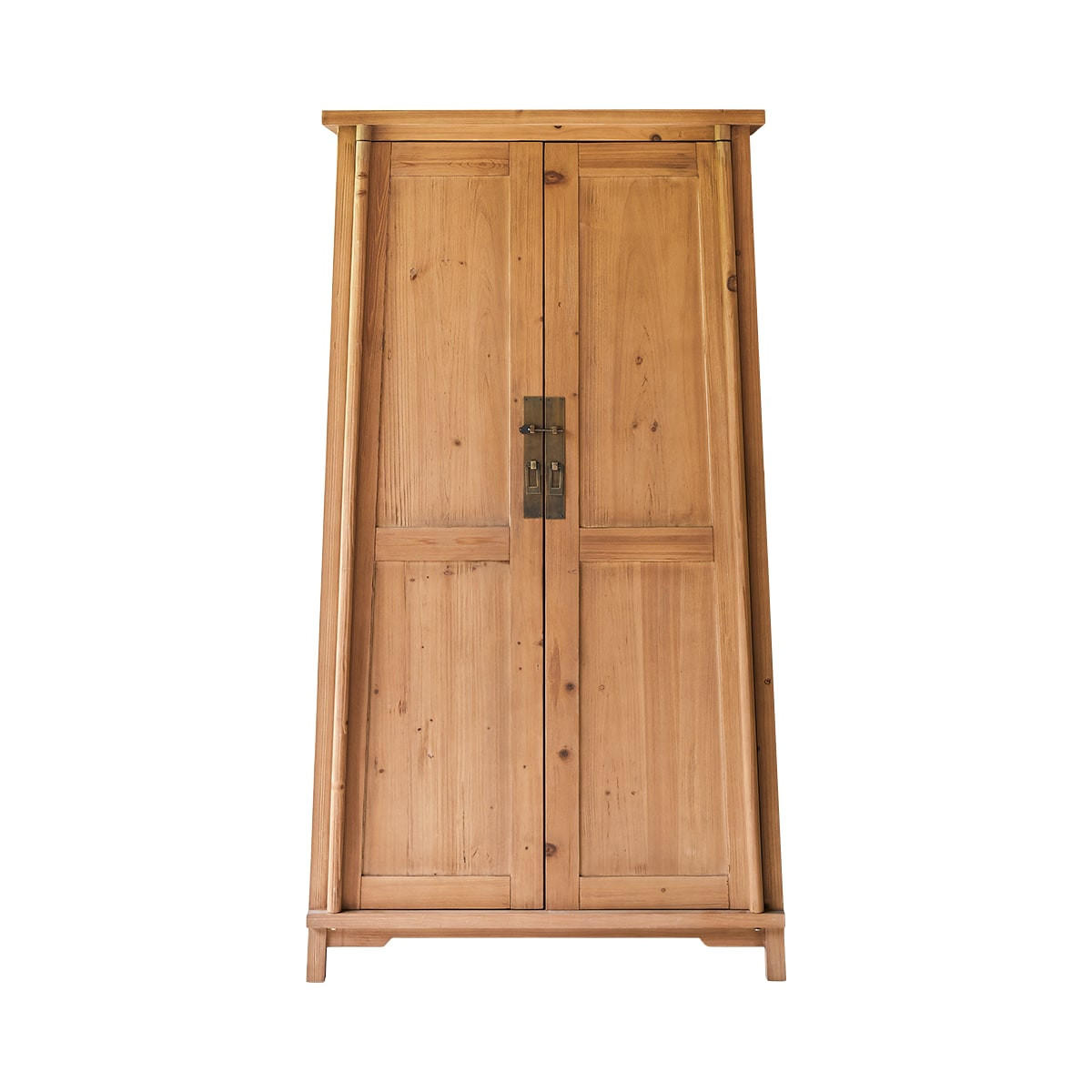 SCHRANK Yuki Natur aus Pinie - Naturfarben, Holz (100/180/40cm) - Tikamoon