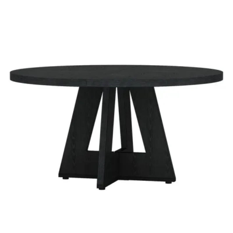ESSTISCH Schwarz 120/120/75 cm - Schwarz, Holz (120/120/75cm) - PANGIVO
