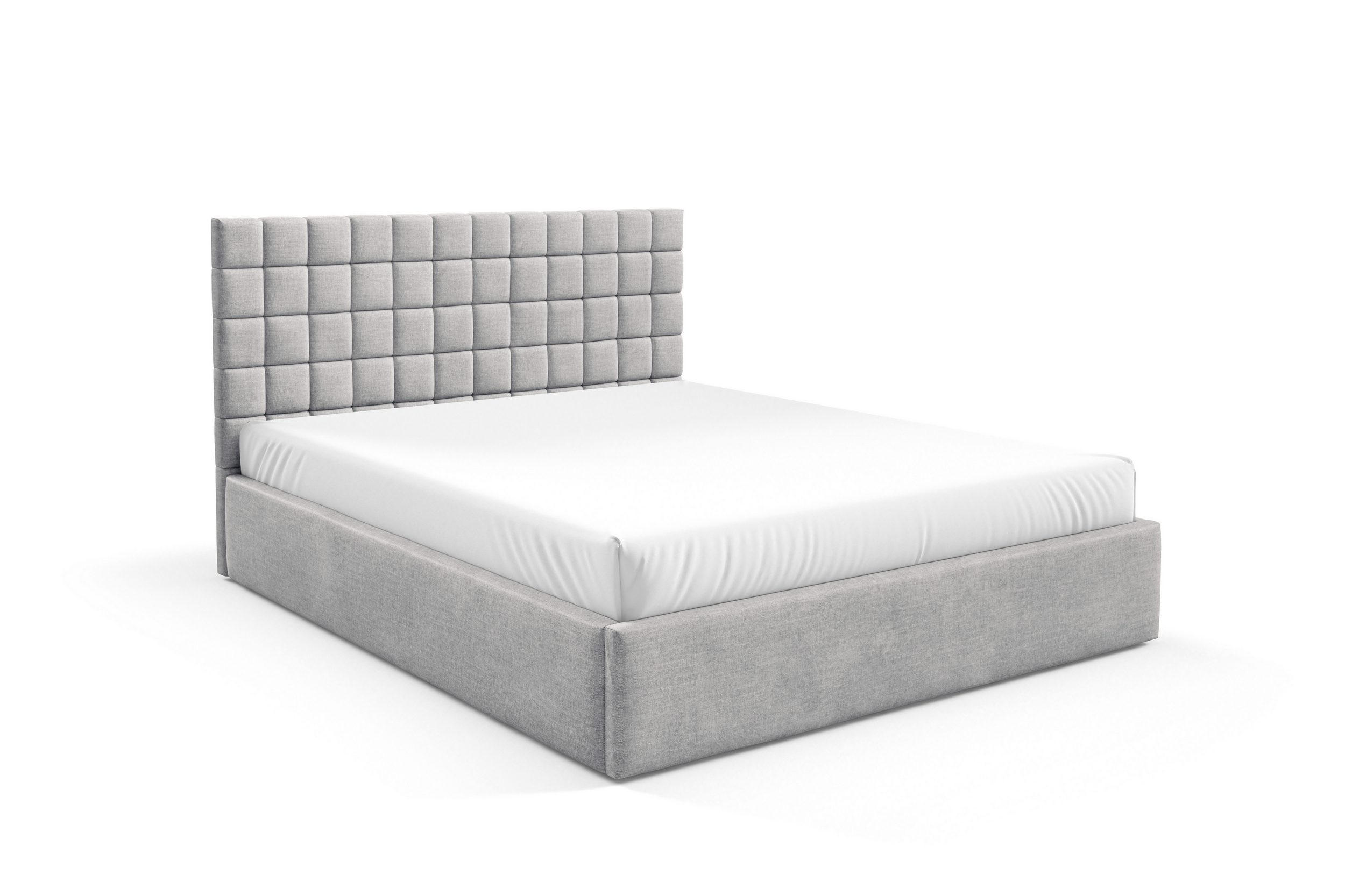 POLSTERBETT BEZA III - Hellgrau - Hellgrau, Holz/Textil (160/200cm) - AN-Moebel 4u