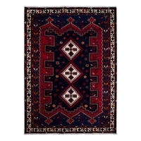 TEPPICH Afshar Rot 228/165 cm Schurwolle - Rot, Textil (165/228cm) - Looma