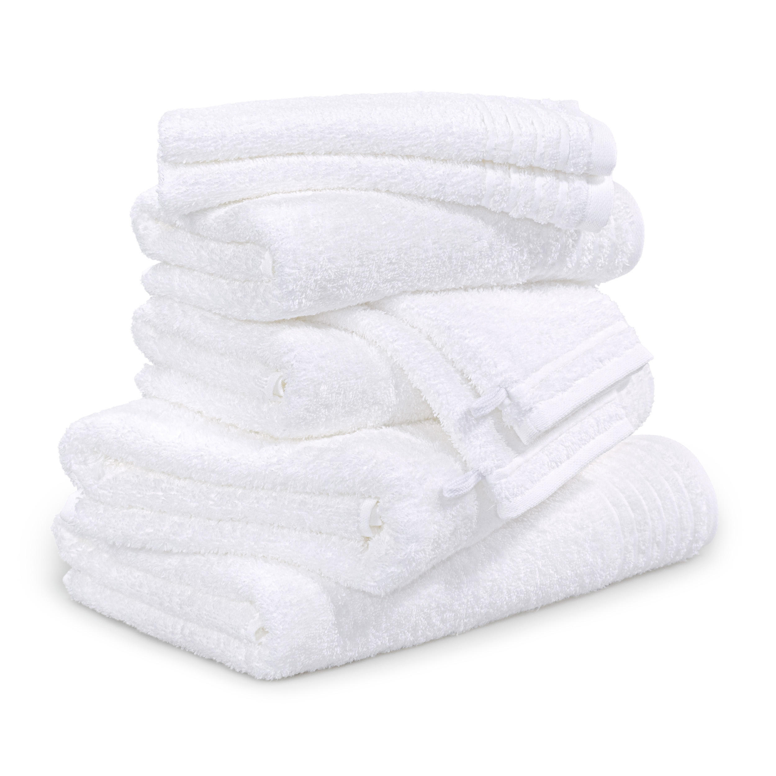 HANDTUCHSET NEW CLASSIC 8-TLG - Weiß, Textil (50/100cm) - MÖVE