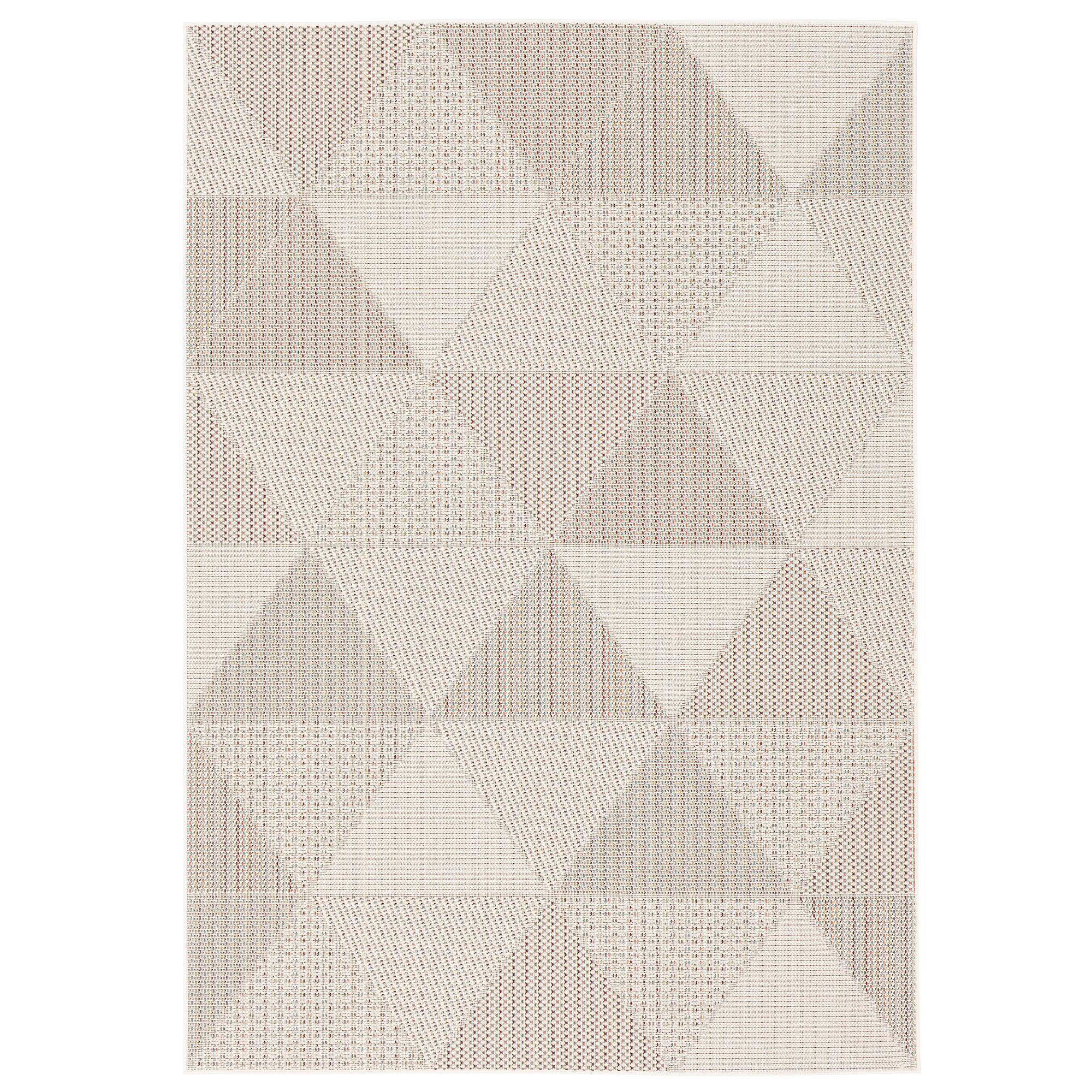 IN & OUTDOOR TEPPICH FLACHGEWEBE CAMPUS RAUTEN - Beige, Textil (140/200cm) - Pergamon