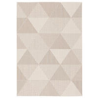 IN & OUTDOOR TEPPICH FLACHGEWEBE CAMPUS RAUTEN - Beige, Textil (140/200cm) - Pergamon