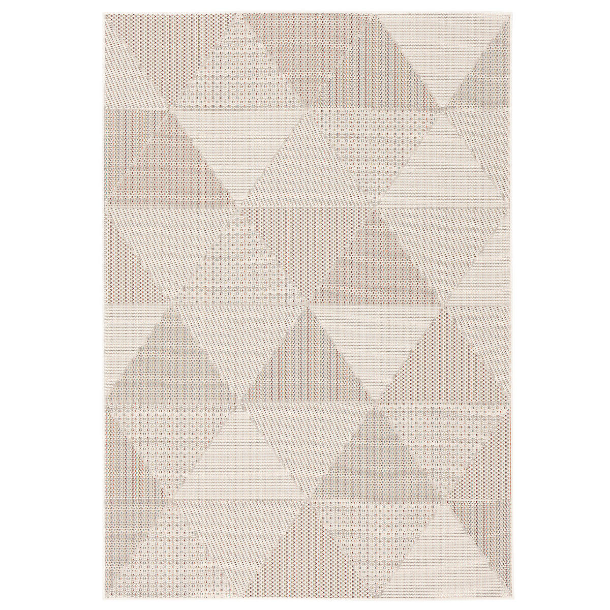 IN & OUTDOOR TEPPICH FLACHGEWEBE CAMPUS RAUTEN - Beige, Textil (140/200cm) - Pergamon