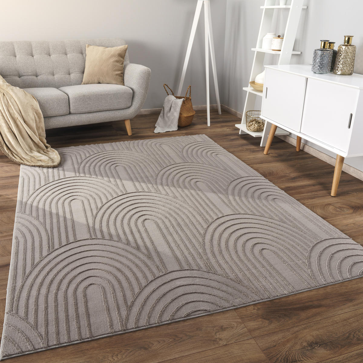 KURZFLORTEPPICH 200/280 cm Lelystad 524 - Grau, Textil (200/280cm) - Paco Home